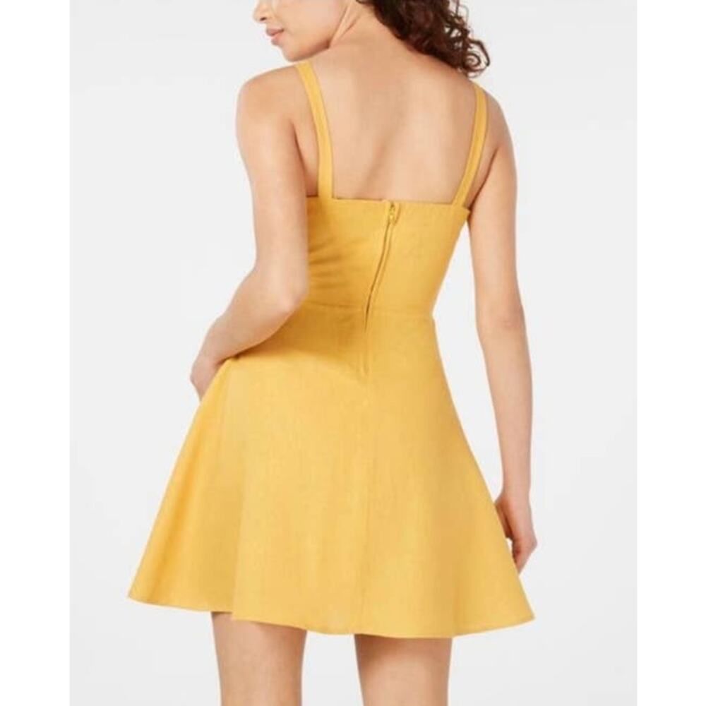 Speechless Yellow Spaghetti Strap Sweetheart Size… - image 2